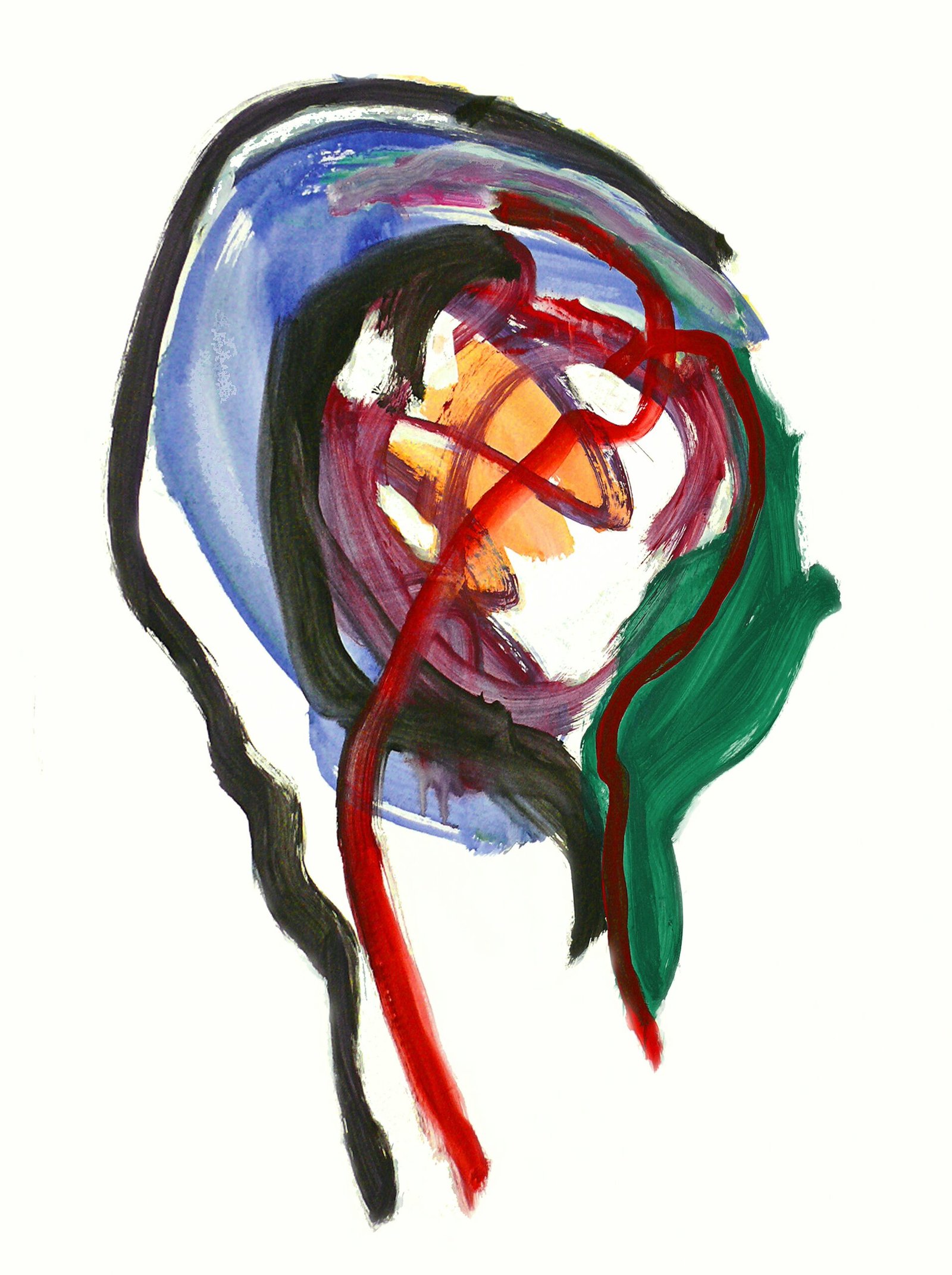 Abstract head image signifying a migraine.